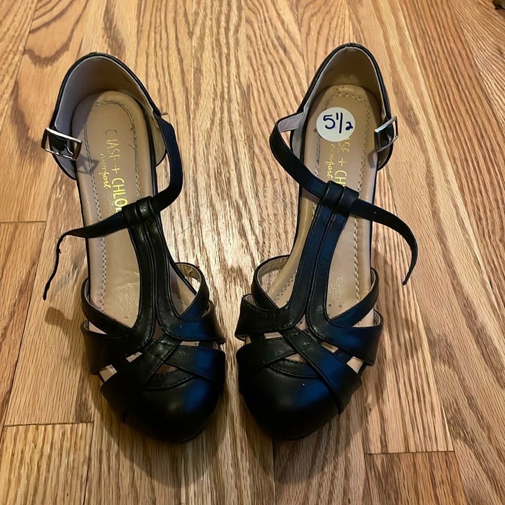 Chase + Chloe black heels.
